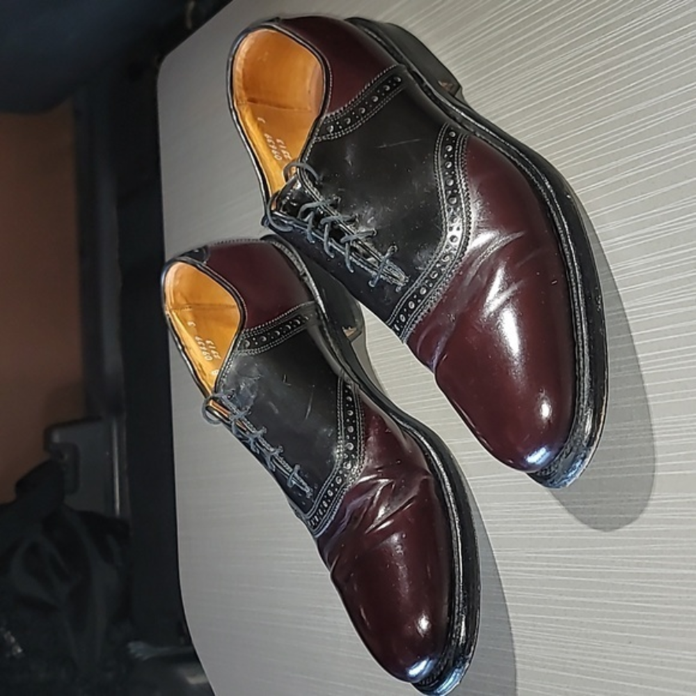 ALLEN EDMONDS 'Sheldon's 2 Toned Leather Oxford Men's 11B Great Condition